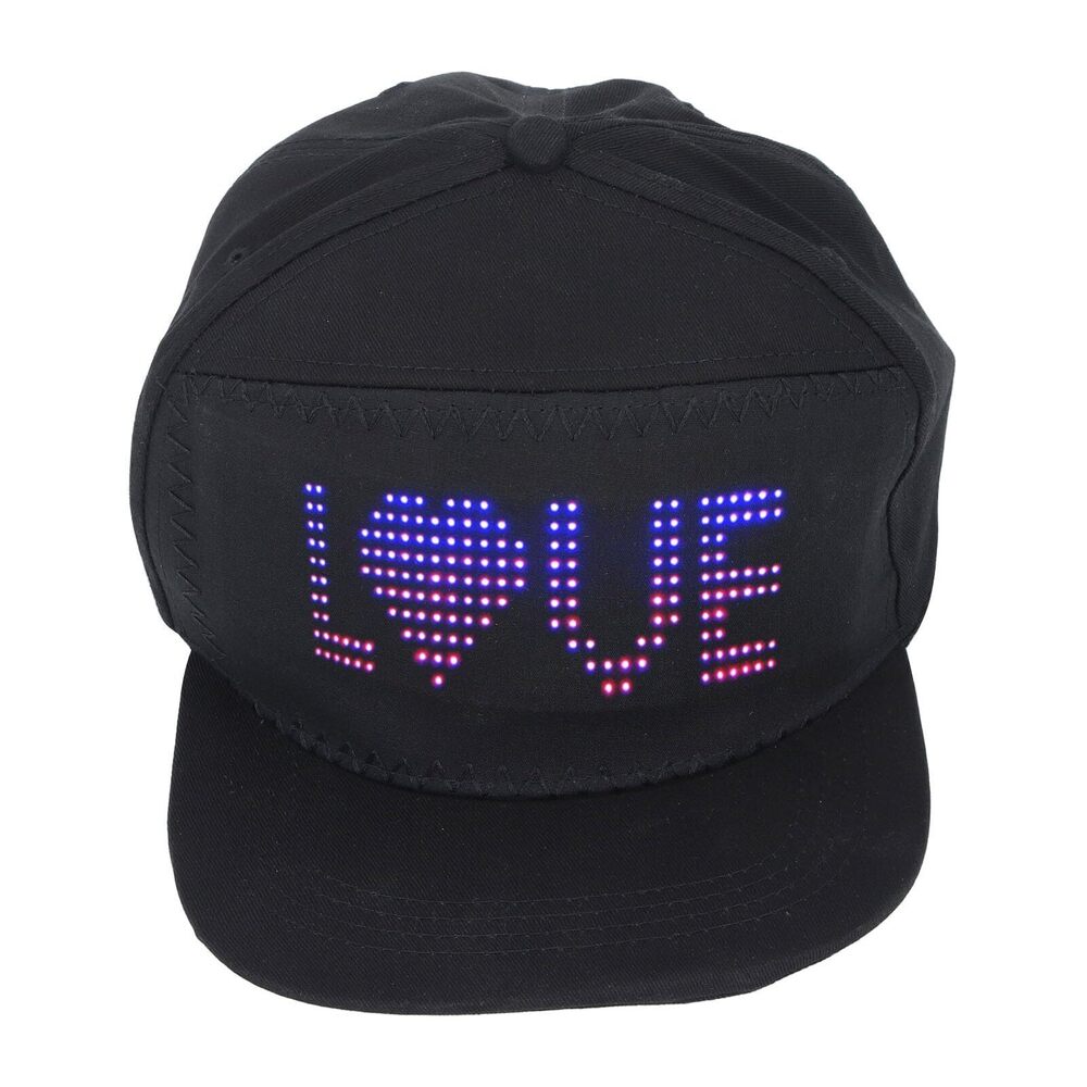 8760 LED Hats, Programmable LED Cap with App Control, Editable Colorful Hat